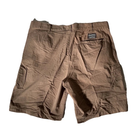 Columbia Shorts Mens Size 38 Cotton Cargo Hiking Khaki Tan Walking Outdoors - Picture 2 of 6